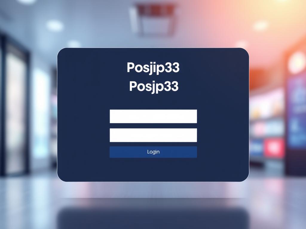 Posjp33 Login: Cara Mudah Masuk Situs Slot Online Resmi & Aman